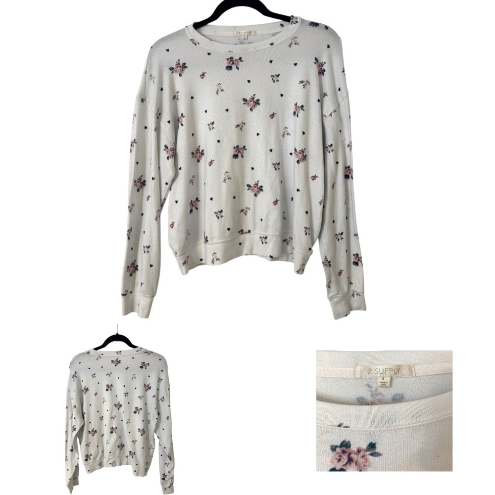 Z Supply Floral Crewneck Sweatshirt